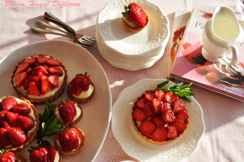 Çilekli tart 4