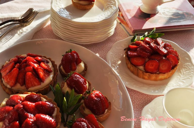 Çilekli tart 5