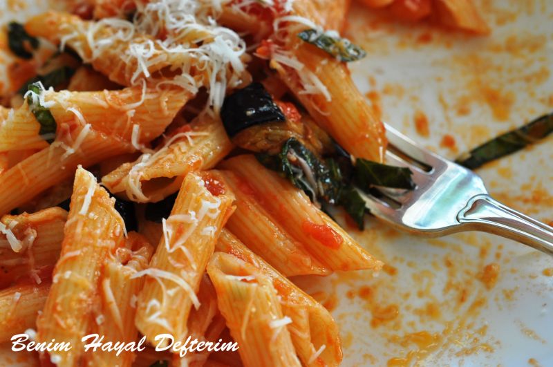 Patlıcanlı penne 2