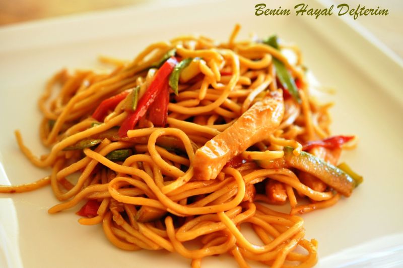 Tavuklu noodle 3