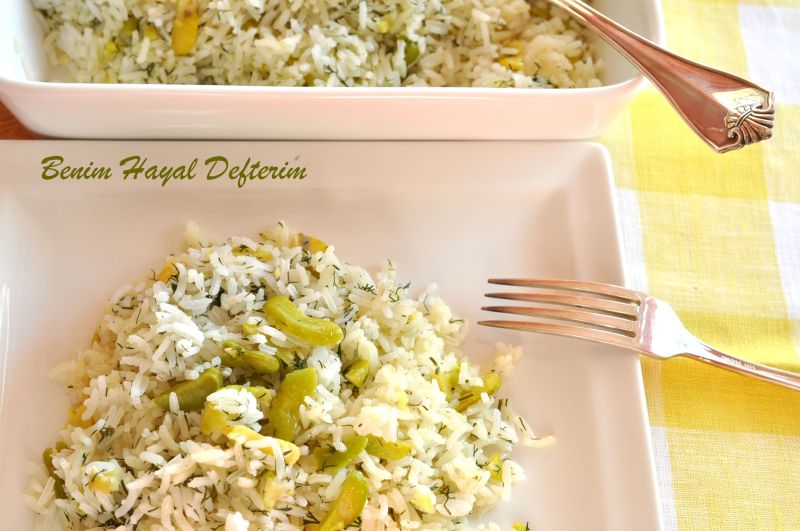 Baklalı pilav